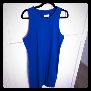Bright Blue Lou and Grey Razorback Dress